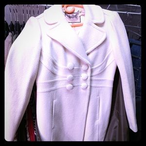 White Wool Juicy Couture Coat